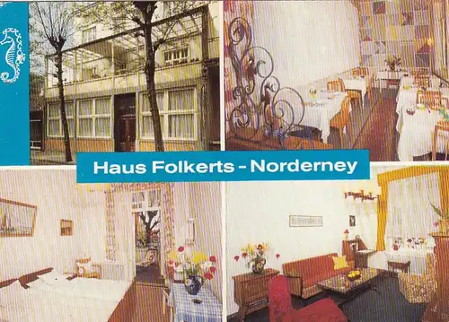 Nordseebad Norderney, Haus Folkerts, Mehrbildkarte ngl G2716