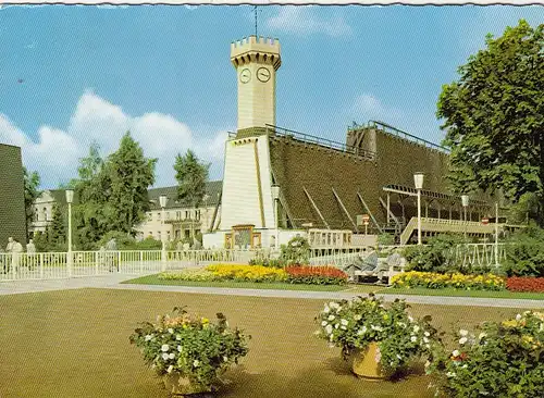 Bad Salzuflen, Uhrturm am Kurparkeingang gl1963 G0988