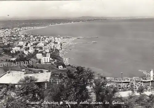 Misano Adriatico, Veduta della riviera da Gabicce glum 1960? G6242