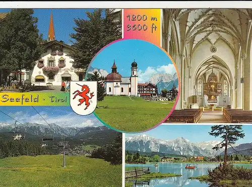 Seefeld, Tirol, Mehrbildkarte ngl G0847