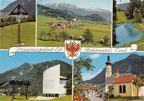 Passinonsspielort Erl, Unterinntal, Tirol, Mehrbildkarte glum 1960? G4439
