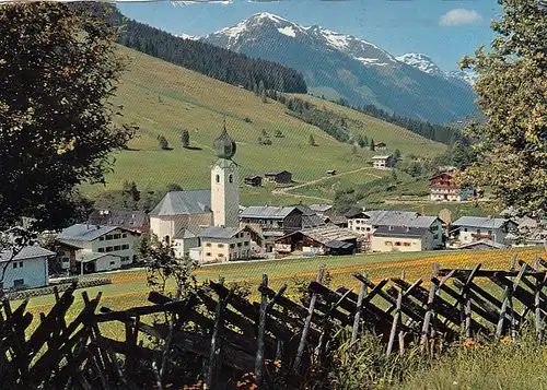 Bergdorf Saalbach, Salzburg, mit Zwölfer Kogel glum 1960? G4478