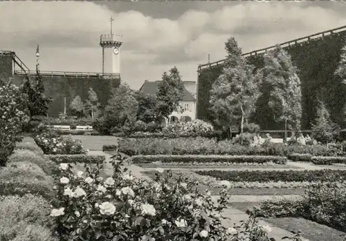 Bad Salzuflen, Rosengarten mit Saline gl1961 G1034