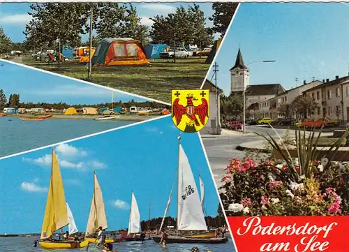 Podersdorf am See, Burgenland, Mehrbildkarte glum 1970? G4465