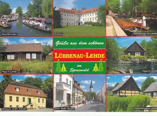 Spreewald, Lübbenau-Lehde, Mehrbildkarte ngl G6391
