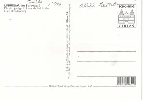 Spreewald, Lübbenau-Lehde, Mehrbildkarte ngl G6391