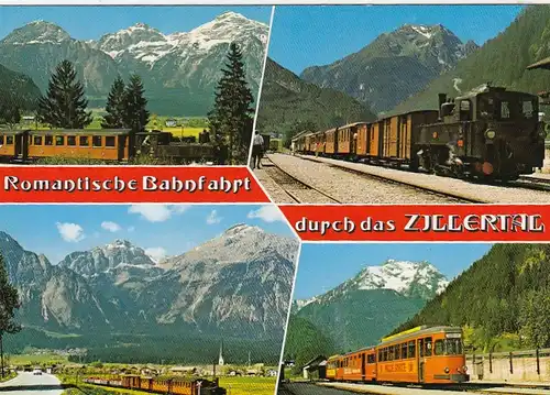 Romantische Bahnfahrt durch das schöne Zillertal, Tirol ngl G4493