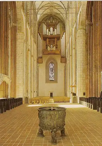 Hansestadt Lübeck, Marienkirche, Mittelschiff nach Westen ngl G1712