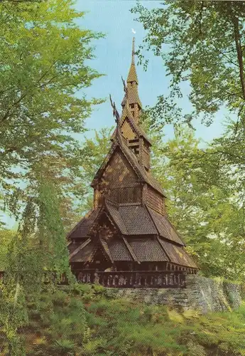 Norge, Bergen, Fantofe Stavkirke anno 1150 ngl G3769