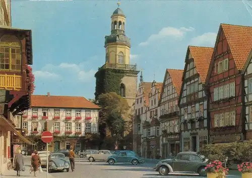 Rinteln (Weser), Marktplatz mit Kirche gl1973? G3388