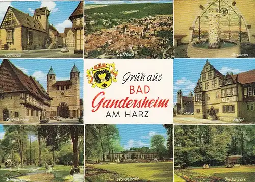 Bad Gandersheim am Harz, Mehrbildkarte gl1974 G6456