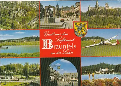 Braunfels/Lahn im Taunus, Mehrbildkarte gl1987 G6481