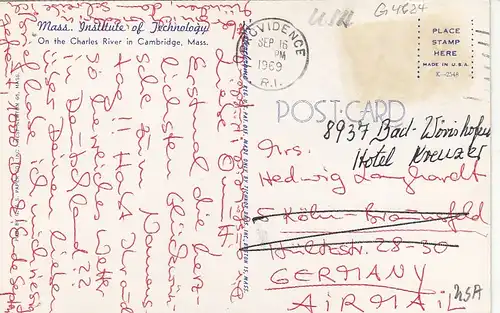 Mass. Institute of Technology gl1969 G4624