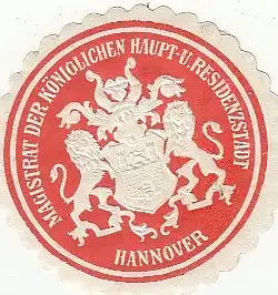 Hannover, Siegelmarke des Magistrates ngl G2948