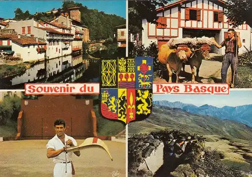 Souvenir du Pays Basque, Mehrbildkarte ngl G4641