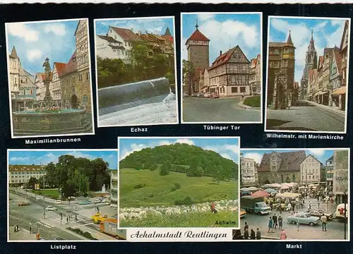 Reutlingen, Mehrbildkarte ngl G6537