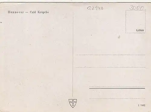 Hannover, Café Kröpcke ngl G2973