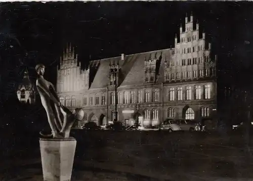 Hannover, Altes Rathaus bei Nacht gl1963 G2986