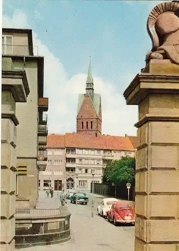 Hannover, Blick von der Schloßstraße auf Marktkirchturm ngl G3004