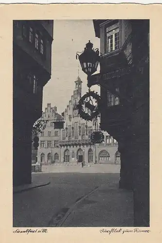 Frankfurt A.M., Durchblick zum Römer ngl G1171