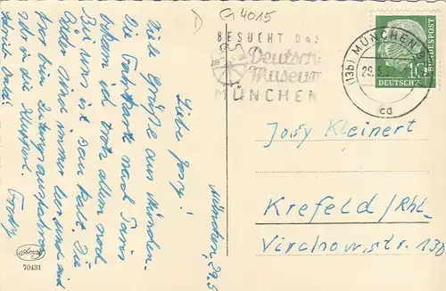 Briefmarkensprache mit Spruch gl1957 G4015