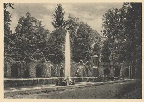 Bayreuth, Eremitage, Grosse Grotte mit Bassin ngl G1304