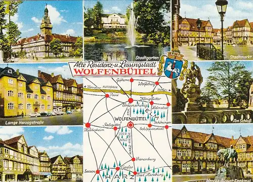 Wolfenbüttel, Mehrbildkarte gl1985 G1972
