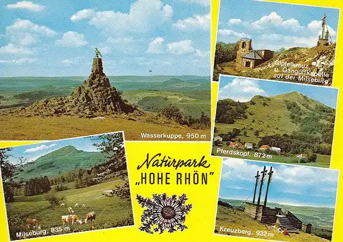 Naturpark "Hohe Rhön", Mehrbildkarte ngl G1240