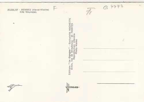 Rennes (Ille-et-Vilaine) Cité Maurepas ngl G4773