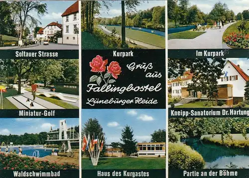 Luftkurort Fallingbostel, im Böhmetal, Mehrbildkarte gl1978 G3114