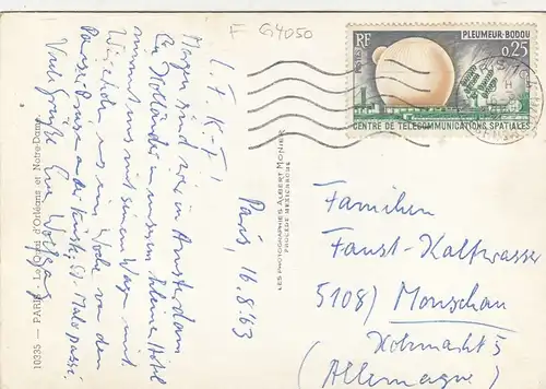 Paris, Blick auf Notre-Dame gl1963 G4050