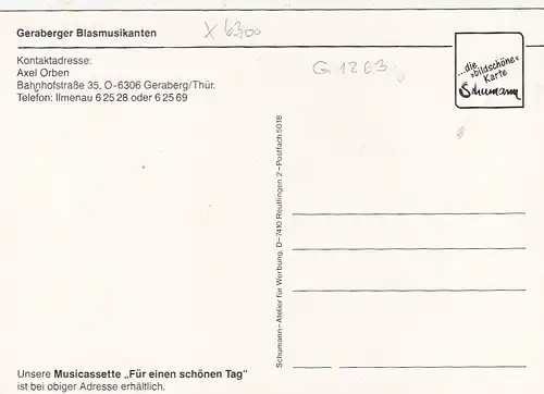 Geraberg, Thür., Geraberger Blasmusikanten ngl G1263