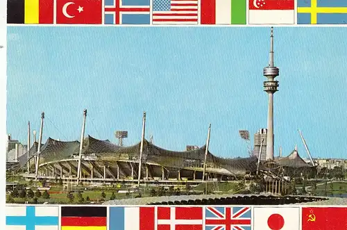 München, Olympia-Stadion, Mehrbildkarte ngl G6690