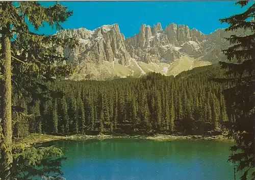 Dolomiti, Lago di Carezza con Latemar ngl G1423