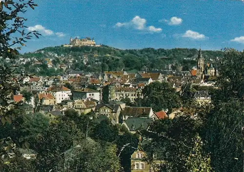 Coburg, Panorama mit Veste gl1973 G1299