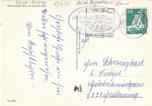 Scharitzkehl-Alm bei Berchtesgaden mit Hohem Göll gl1978 G6720