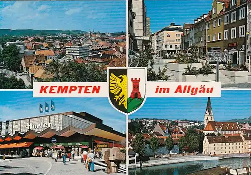 Kempten im Allgäu, Mehrbildkarte gl1970 G6748