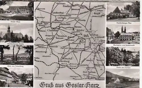 Goslar, Harz, Mehrbildkarte ngl G2059