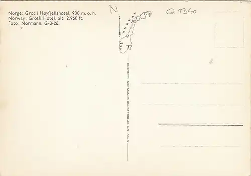 Norge, Grotli Hoyfjellshotel ngl G1340
