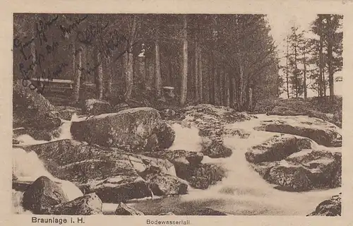 Braunlage/Oberharz, Bodewasserfall gl1919 G2076