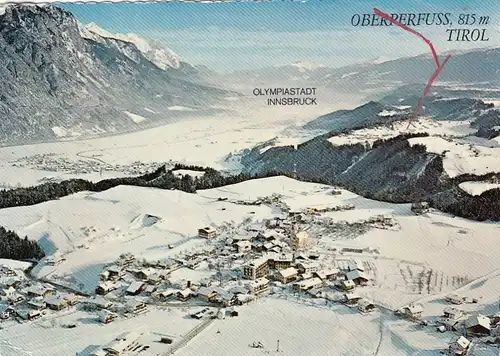 Oberperfuss, Tirol, Schnee-Panorama glum 1960? G4975