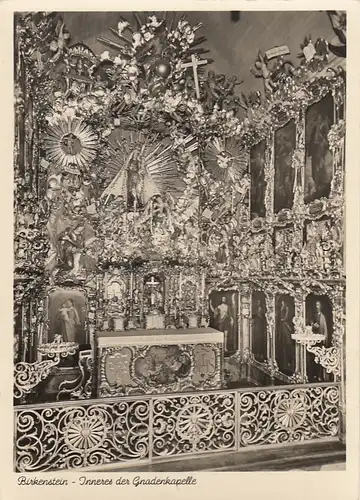 Birkenstein b. Fischbachau, Inneres der Gnadenkapelle gl1950 G3740