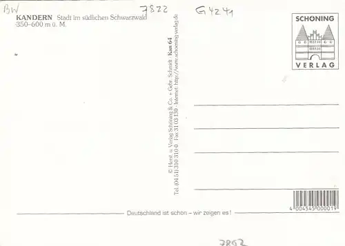 Kandern, Schwarzwald, Mehrbildkarte ngl G4241