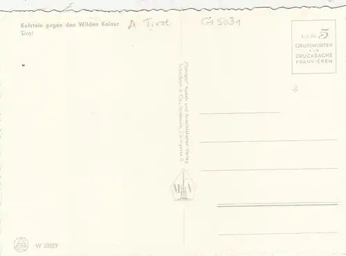 Kufstein gegen den Wilden Kaiser, Tirol ngl G5031