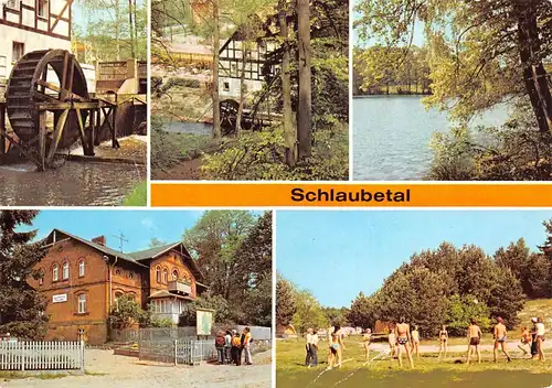Schlaubetal Mühlenrad Treppelsee Zeltplatz gl1982 167.904