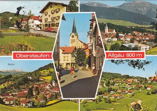 Oberstaufen im Allgäu, Mehrbildkarte glum 1970? G1438