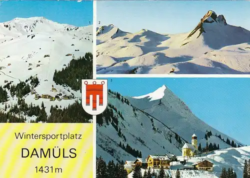 Damüls, Vorarlberg, Mehrbildkarte gl1970 G5039