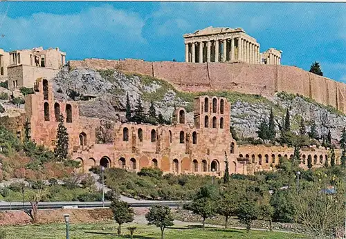 Athen,Fassade des Odeon des Herodes Attikus ngl G1597