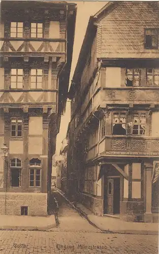 Goslar, Harz, Eingang Münzstrasse gl1910 G2177