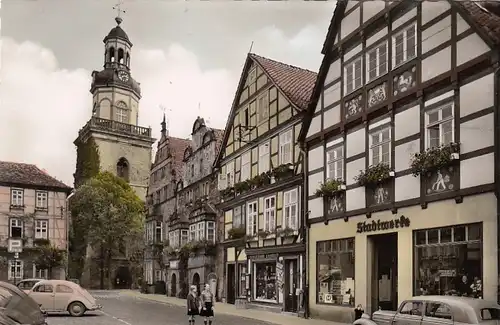 Rinteln (Weser) Straßenbild mit Stadtwerken ngl G3355
